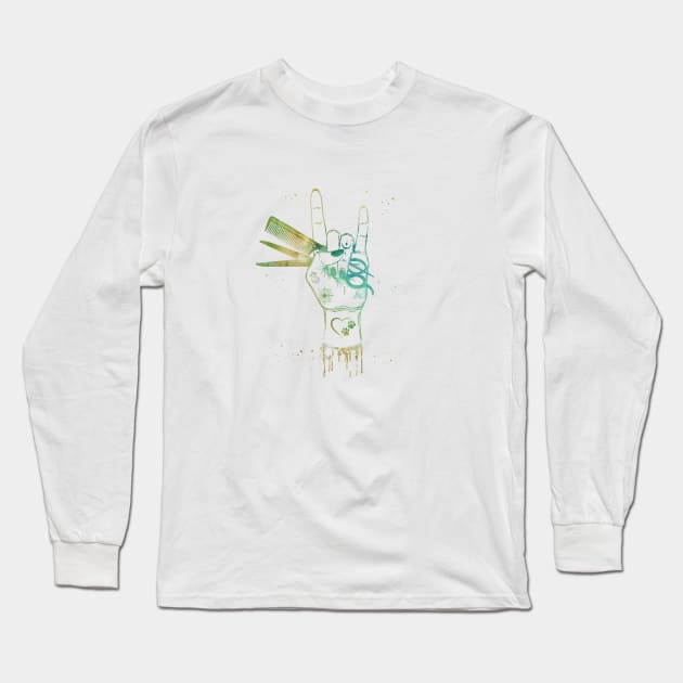 Pet Grooming Salon Art Long Sleeve T-Shirt by erzebeth